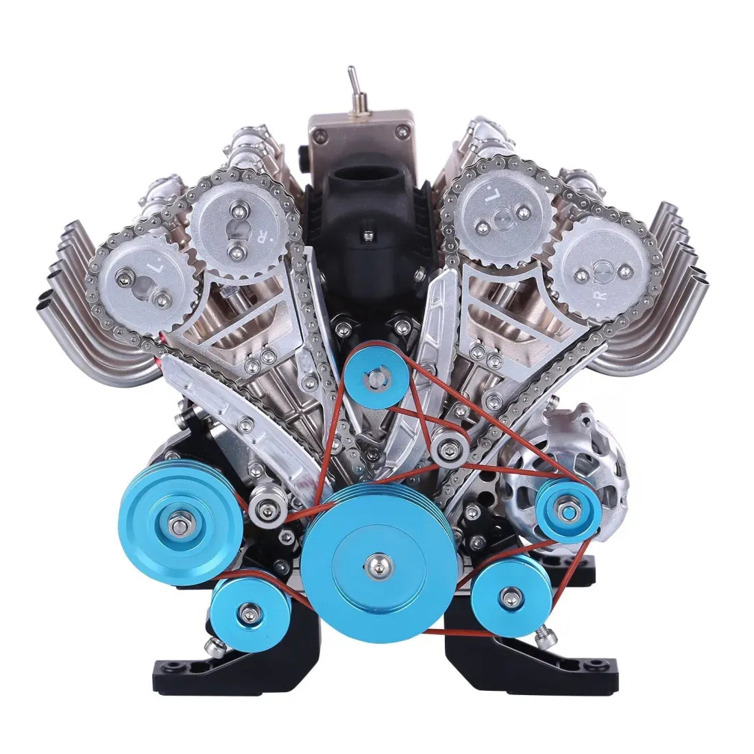 V8 DIY Car Engine Model - Mechanical Metal Assembly Kit - 500+Pcs Educational Experiment Toy