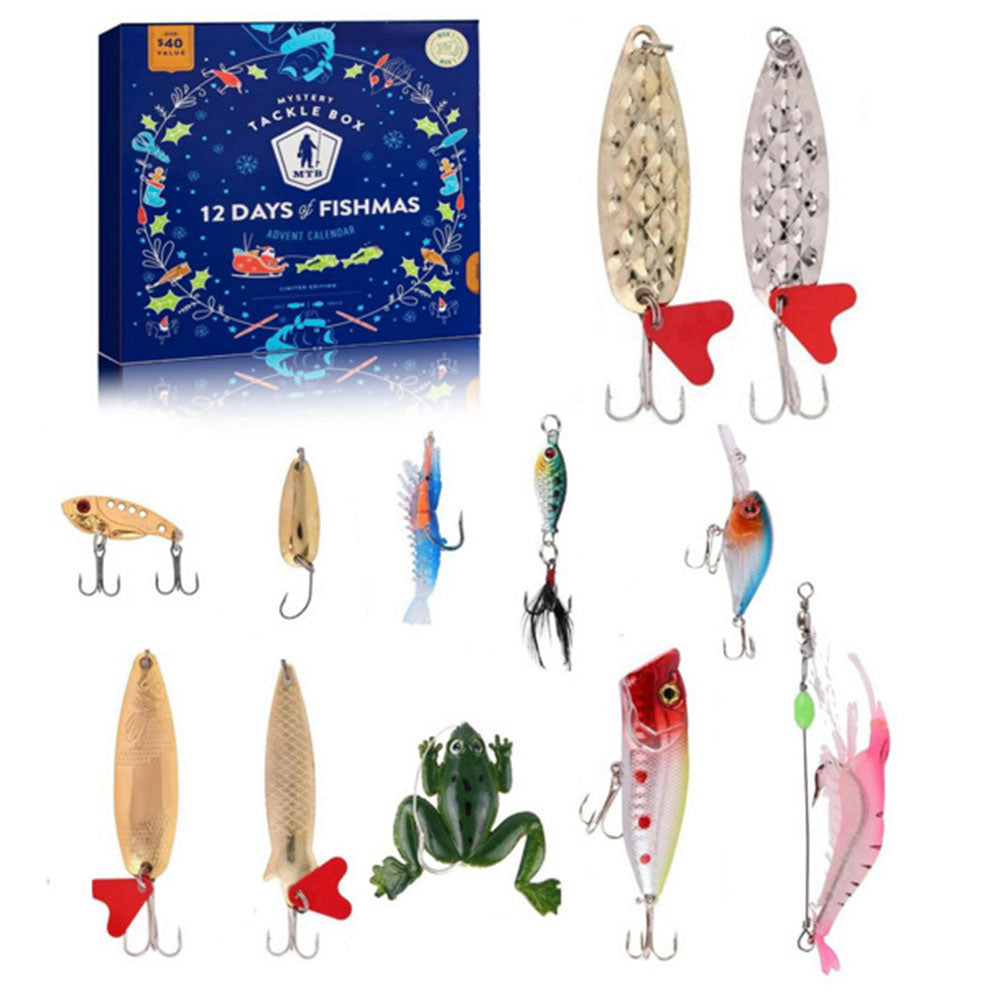 24 Days Christmas Countdown Fish Tackle Set