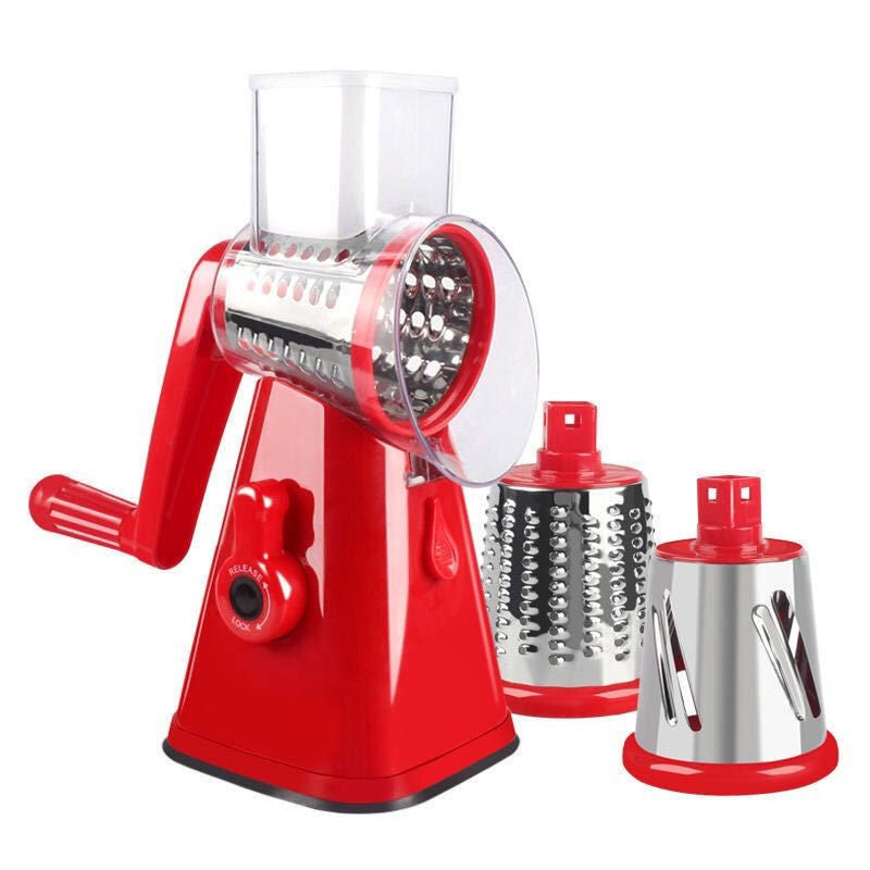 3 In 1 Shredder Grater Rotary With Handle