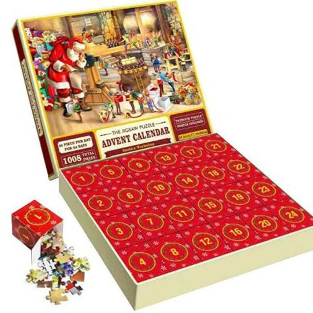 Christmas Advent Calendar Jigsaw Puzzle 1000pcs/1008pcs