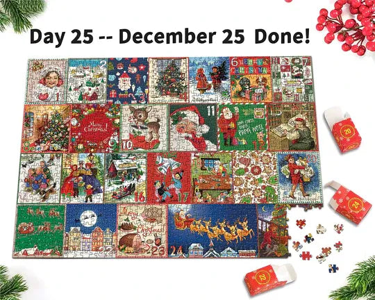 Christmas Advent Calendar Jigsaw Puzzle 1000pcs/1008pcs