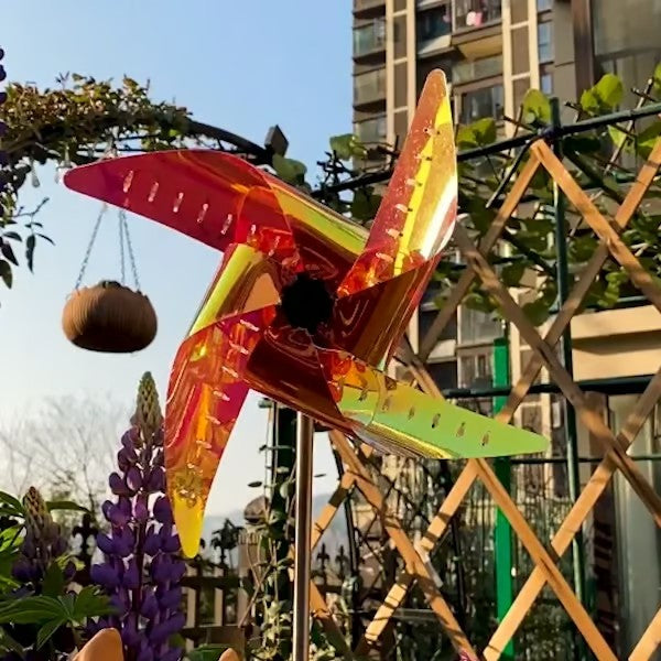 Garden Solar Windmill Light