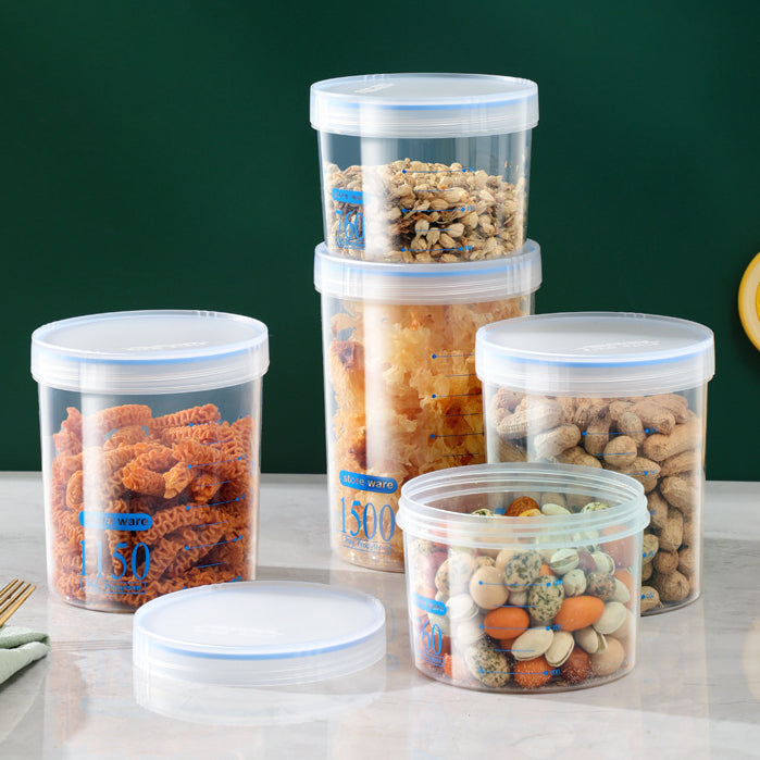 Airtight Jar Set Pet Food Container Storage Jar Food Storage Container With Lid PP