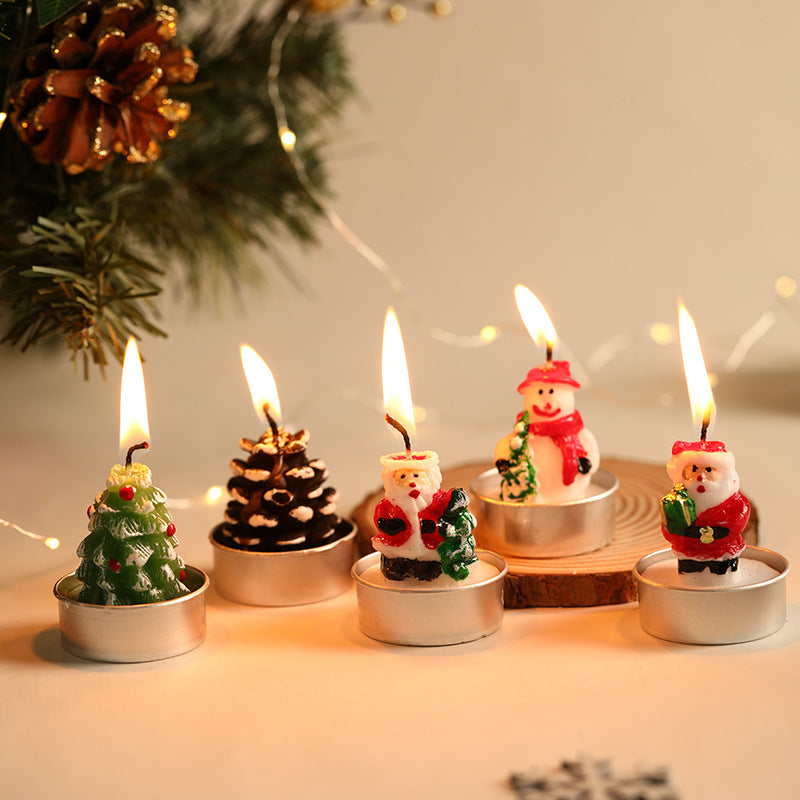 🎅🎄12 PCS Christmas Tree Tealight Candles