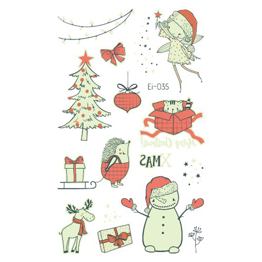 Luminous Christmas Tattoos For Kids