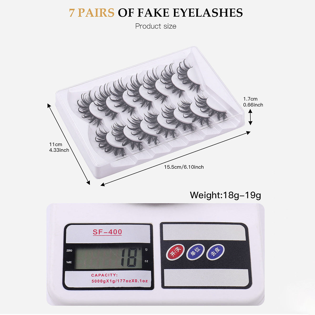 Magefy 7 Pair Of Natural Thick False Eyelashes, Fluffy Slim Comic False Eyelashes, Everyday/Travel Must-Have