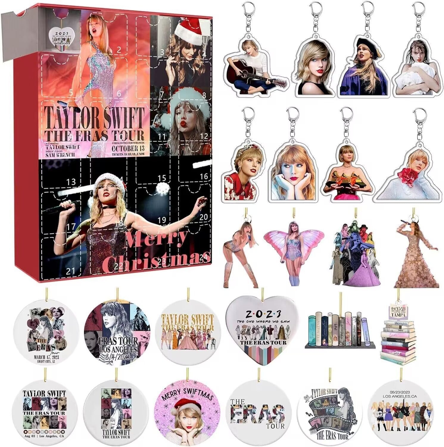 🎅Taylors 24-Day Christmas Advent Calendar Keychain