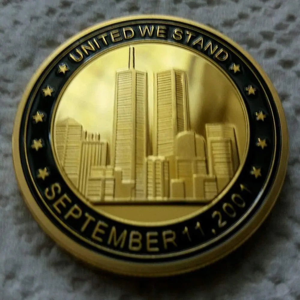 2001 United States Of America World Trade Center September 9/11 Commemorative 'UWS' United We Stand 1Oz 24kt Liberty Gol