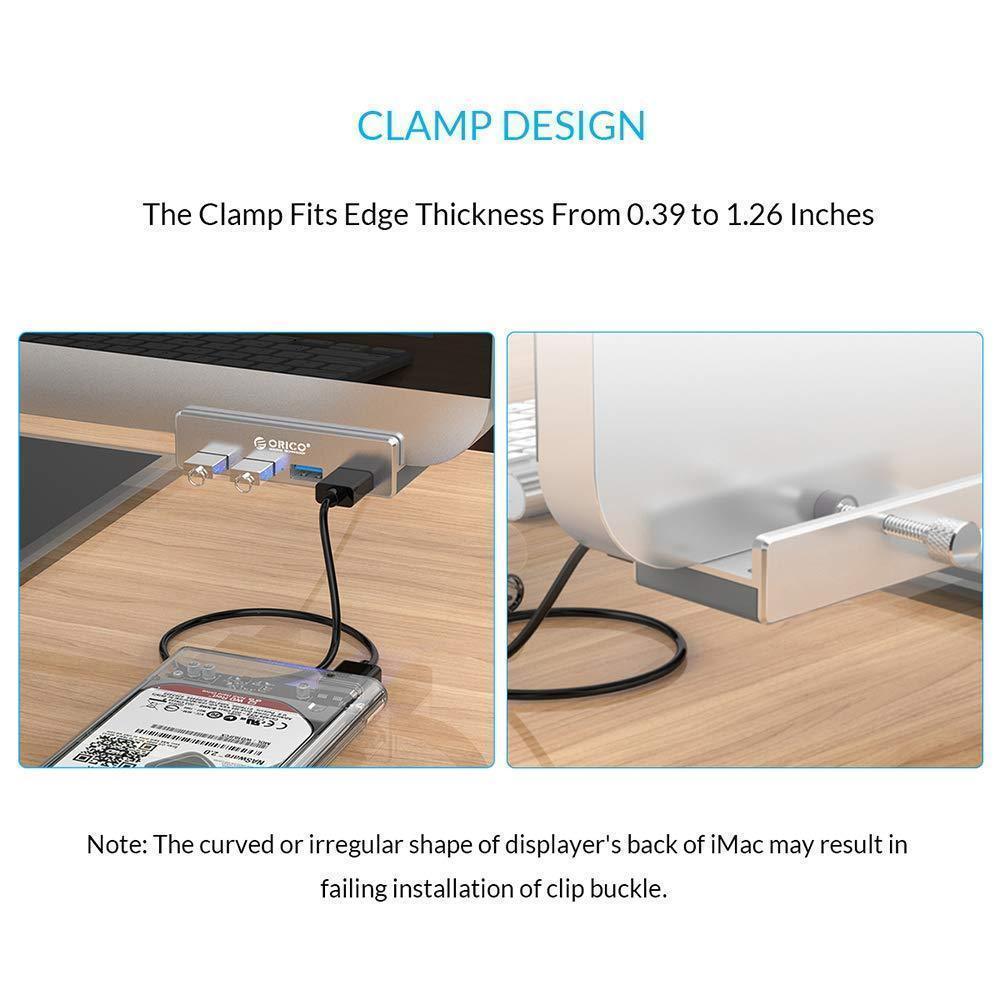 Mountable Desk Side USB 3.0 Adapter Hub