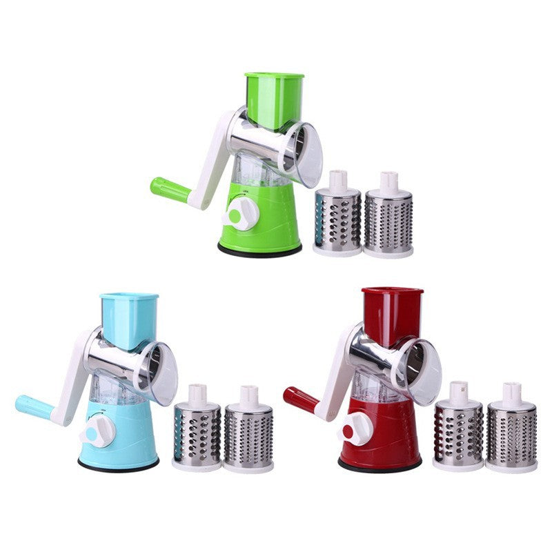 3 In 1 Rotary Cheese Grater Vegetable Slicer