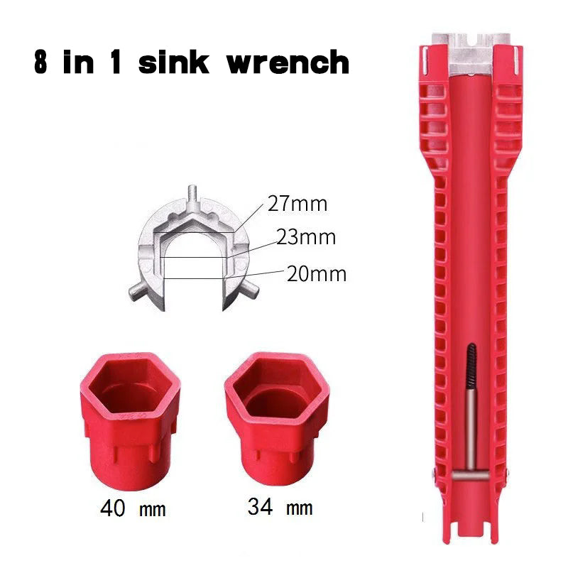 8-in-1/5-in-1 Sink Wrench