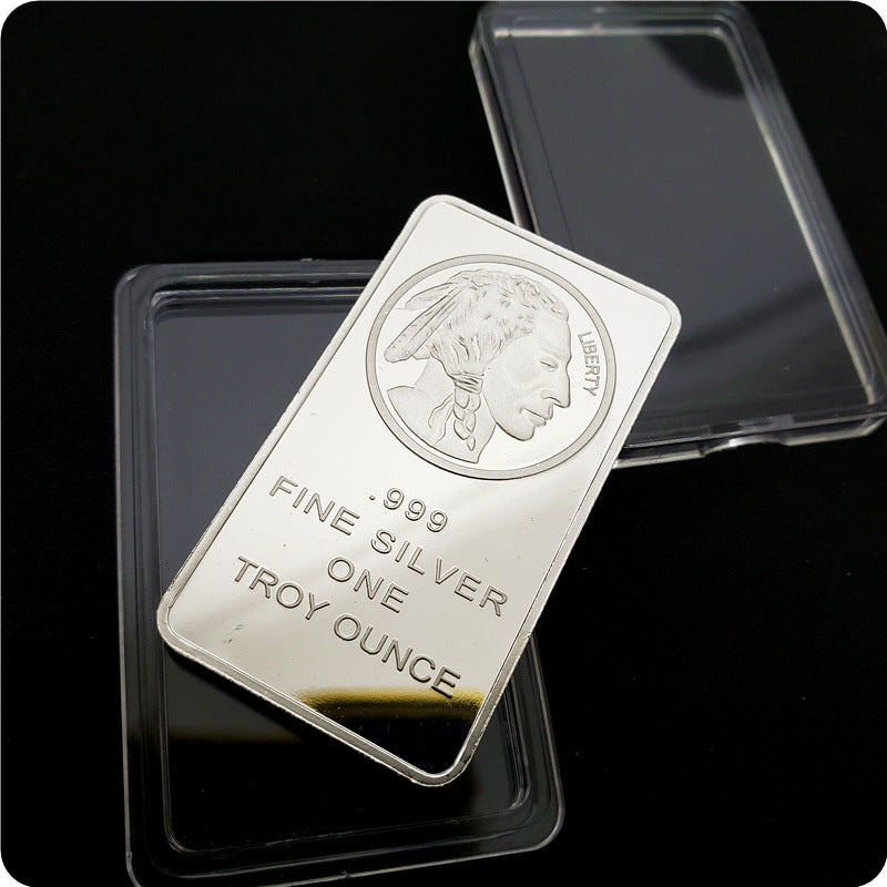 American Liberty 1OZ Value In God We Trust Fine Silver Bullion Bar US Union Souvenir Coin Gifts