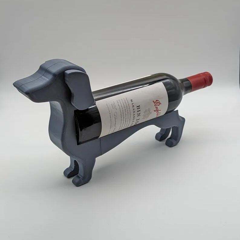 Dachshund Wine Bottle Holder,Unique Wine Wall Decor Tabletop Wine Rack