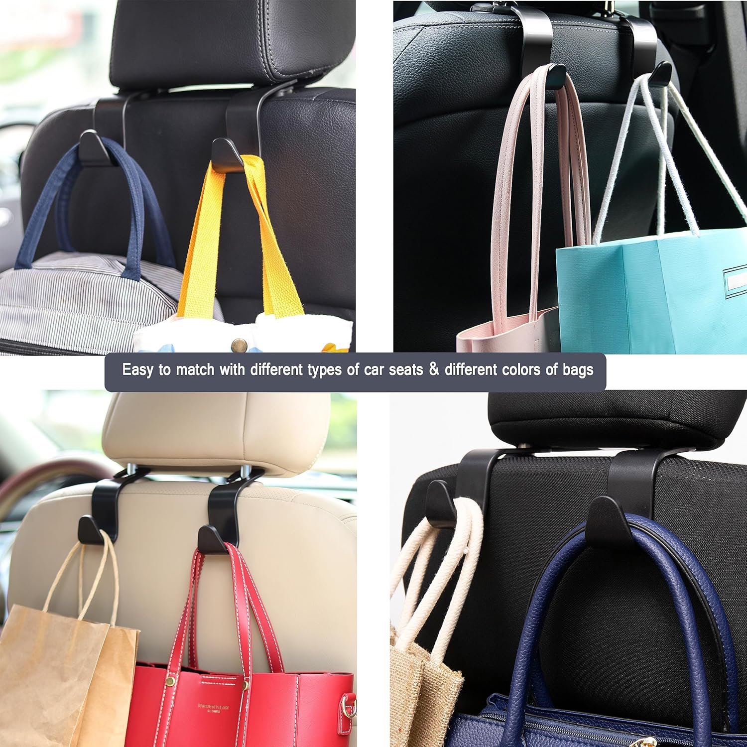 Car Seat Hook Hanger Universal Vehicle Storage Organizer