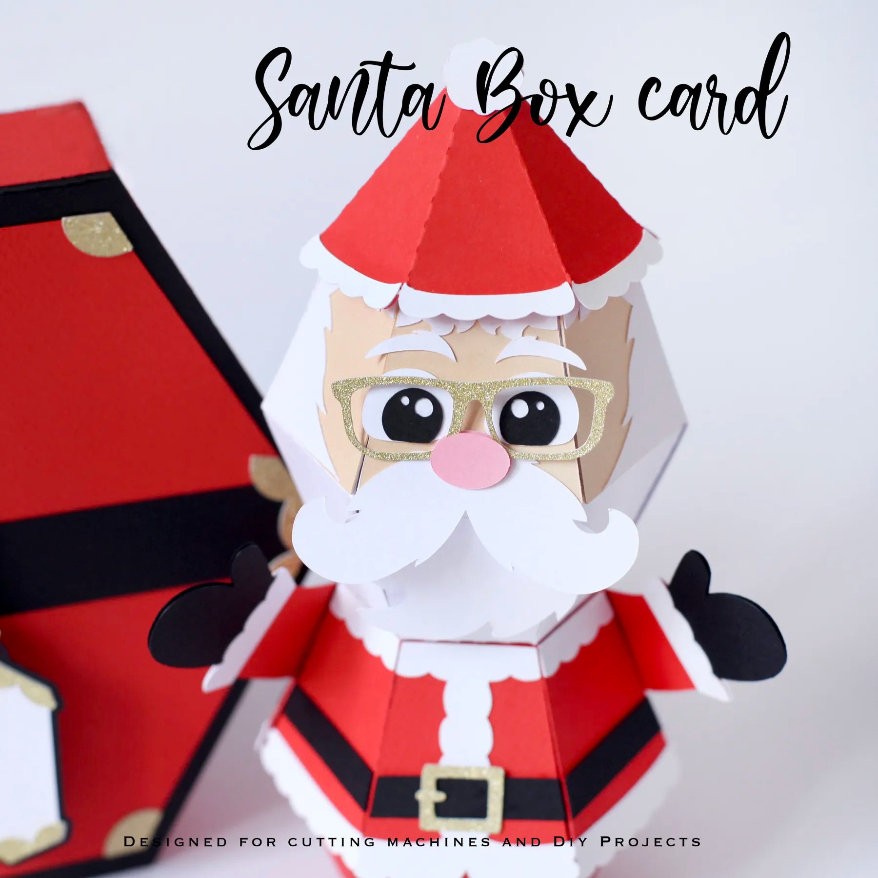 3D Santa Claus Prank Pop-up Box Card