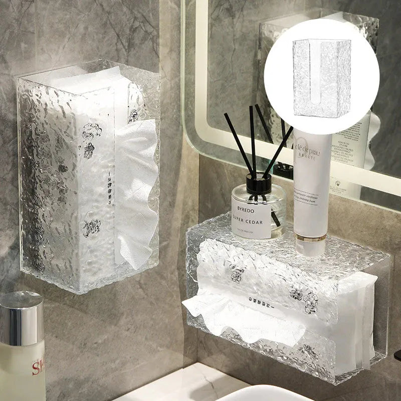 Multifunctional Glacier Pattern Tissue Box