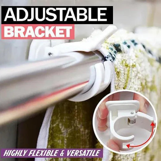 Nail-free Adjustable Rod Bracket Holders