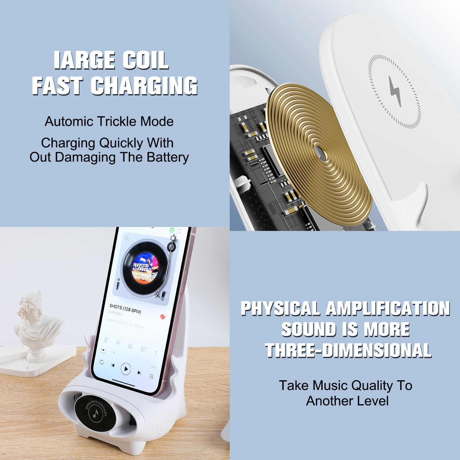 🔥2024 Mini Chair Wireless Fast Charger Multifunctional Phone Holder — Adapts To All Phones