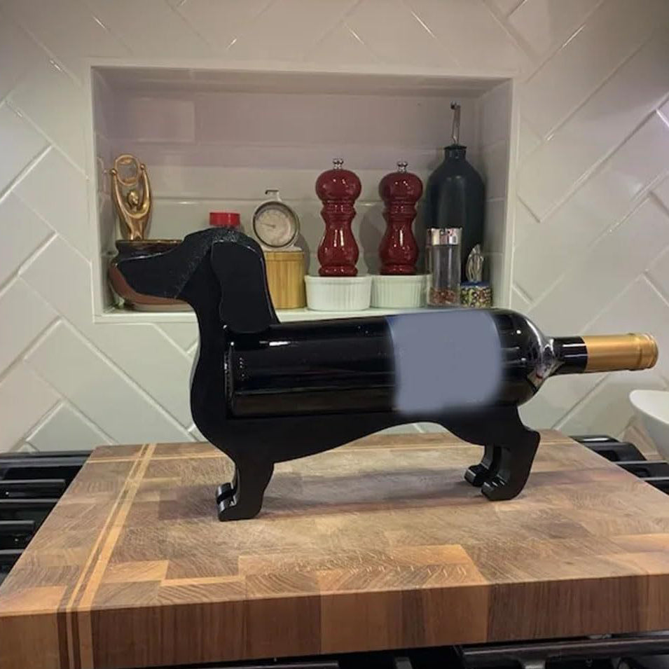 Dachshund Wine Bottle Holder,Unique Wine Wall Decor Tabletop Wine Rack