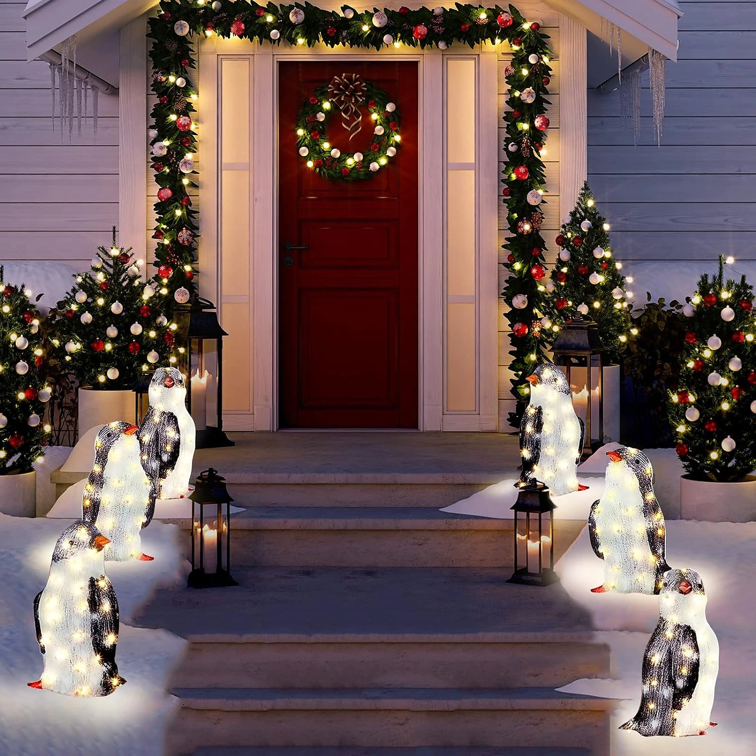 🎅3PCS Christmas Garden Penguin Light