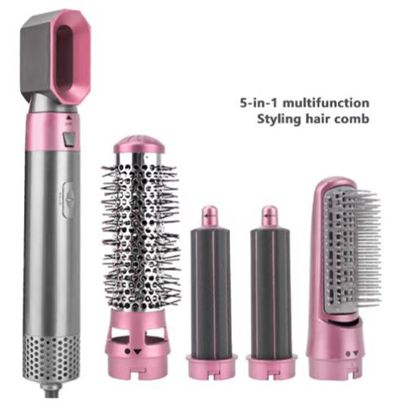 5 IN 1 Hair Dryer Brush Hot Comb Air Volumizer Curler Straightener Curling Style