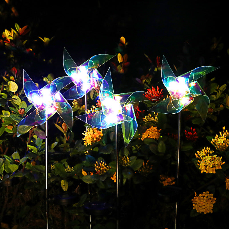 Garden Solar Windmill Light