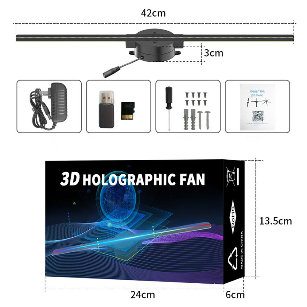 3D Fan Holographic Projection