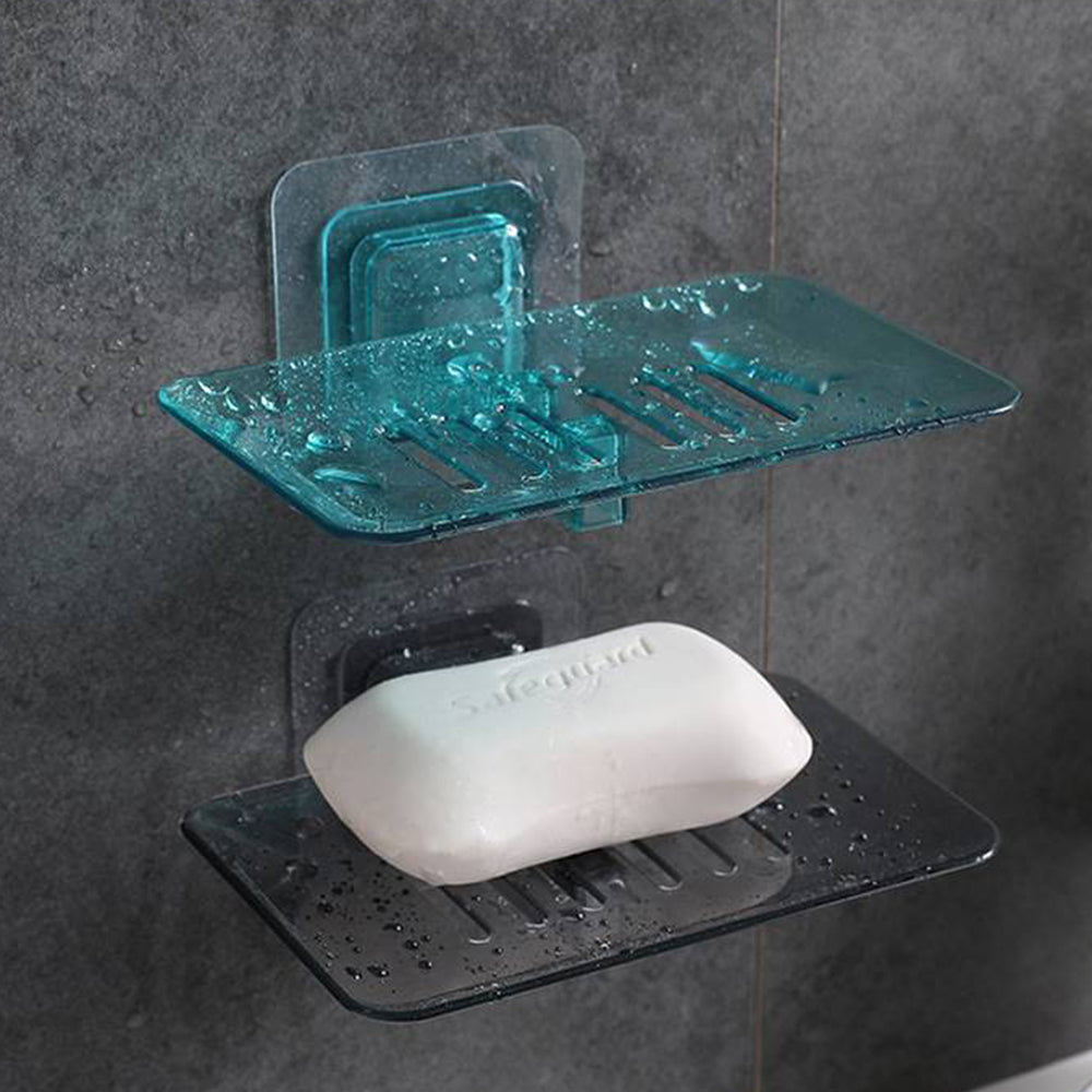 Punch-Free Transparent Drainable Soap Holder