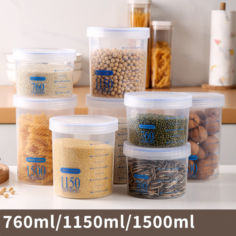 Airtight Jar Set Pet Food Container Storage Jar Food Storage Container With Lid PP