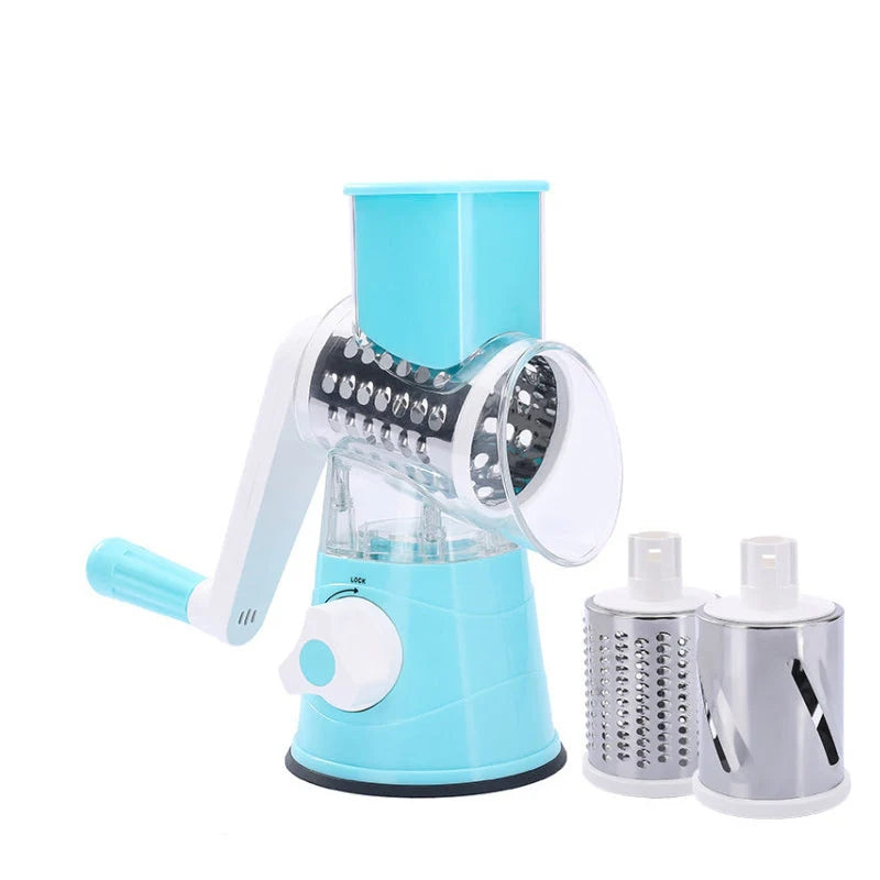 3 In 1 Rotary Cheese Grater Vegetable Slicer