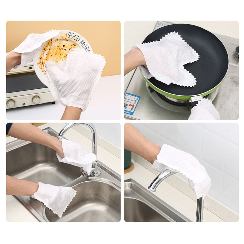 Fish Scale Cleaning Duster Gloves