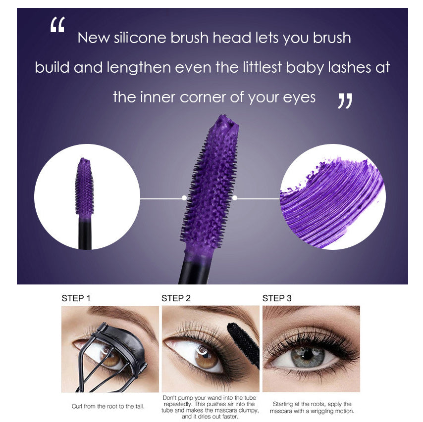 Silk Fiber Mascara Lash Color Mascara Waterproof Rimel 3D Mascara Eyelash Extension Thick Lengthening Eye Lashes