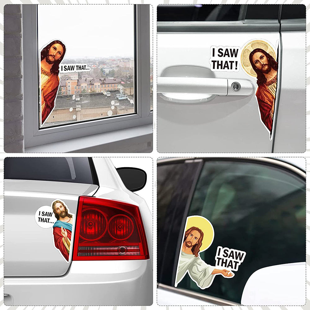 Pieces Jesus I Saw That Sticker PET